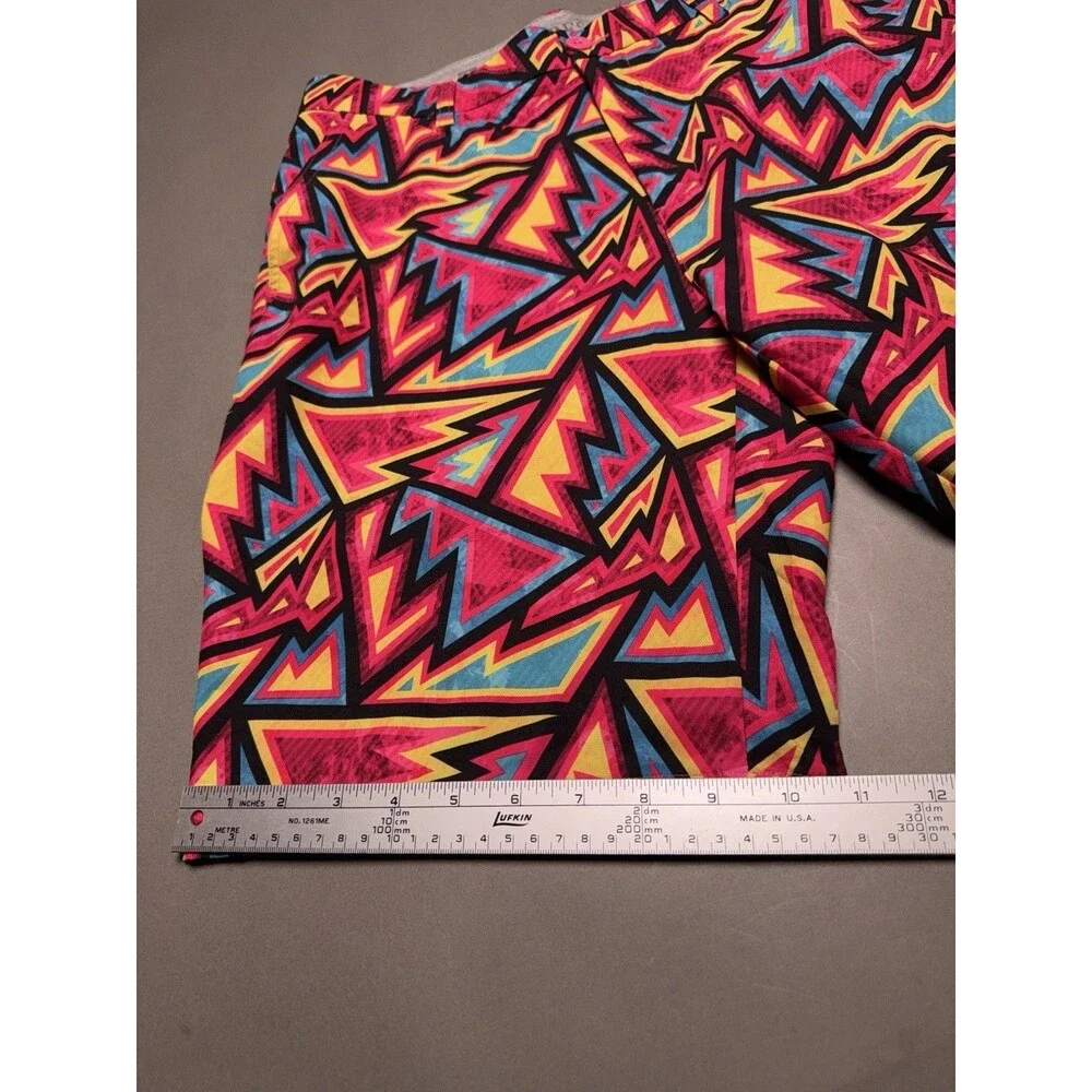 Hreski Golf Shorts Mens 34 Abstract Geometric All Over Print 11